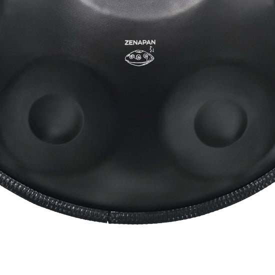 Handpan 9 note noir - Re mineur, frequence 432hz, frequence 440hz, hang drum, jouer handpan, handpan drum, handpan instrument, handpan store, ZenaPan